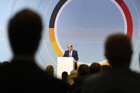 Armin Laschet beim 36. Parteitag der CDU Brandenburg in Potsdam