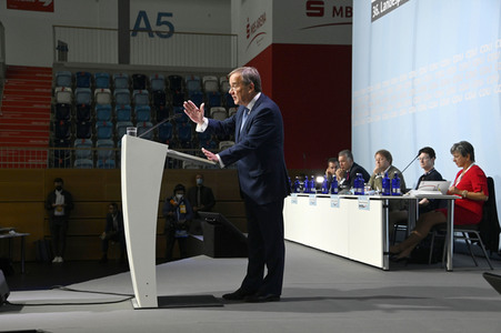 Armin Laschet beim 36. Parteitag der CDU Brandenburg in Potsdam