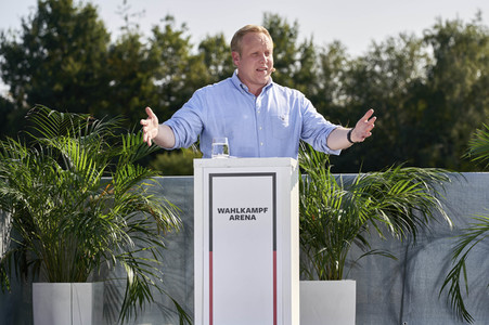 Wahlkampfarena der Jungen Union in Hannover