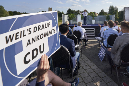 Wahlkampfarena der Jungen Union in Hannover