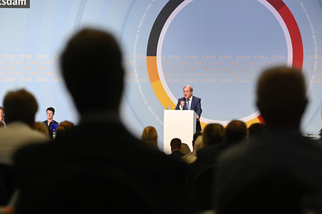Armin Laschet beim 36. Parteitag der CDU Brandenburg in Potsdam