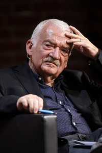 Sam Ginn und Hans Ulrich Gumbrecht auf der phil.cologne 2021 in Köln