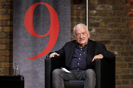 Sam Ginn und Hans Ulrich Gumbrecht auf der phil.cologne 2021 in Köln