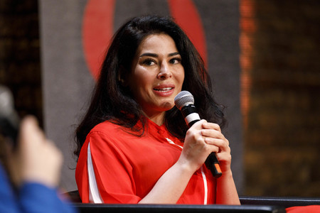 Samira El Ouassil, Tilo Jung und Wolfgang M. Schmitt auf der phil.cologne 2021 in Köln