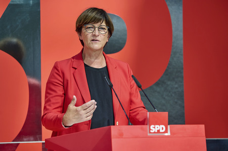 Pressekonferenz der SPD in Berlin