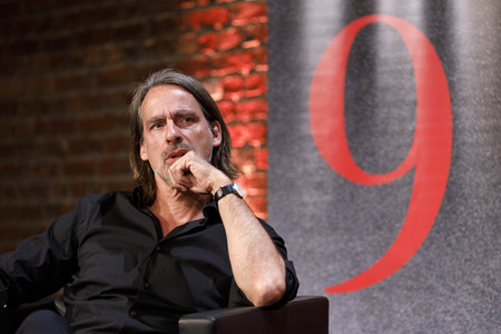 Jens Söring und Richard David Precht auf der phil.cologne 2021 in Köln