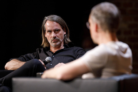 Jens Söring und Richard David Precht auf der phil.cologne 2021 in Köln