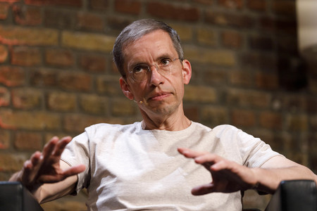 Jens Söring und Richard David Precht auf der phil.cologne 2021 in Köln