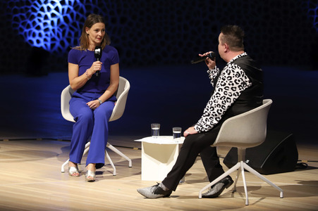 Sebastian Krumbiegel auf dem Harbour Front Literaturfestival 2021 in Hamburg