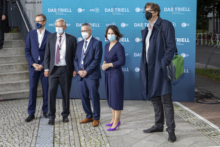 Triell - Dreikampf ums Kanzleramt in Berlin