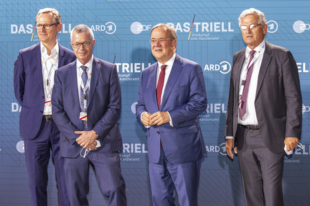 Triell - Dreikampf ums Kanzleramt in Berlin