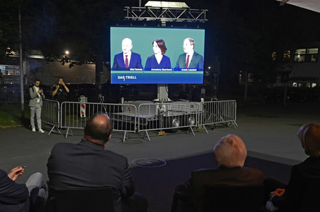 Triell - Dreikampf ums Kanzleramt in Berlin