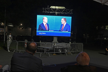 Triell - Dreikampf ums Kanzleramt in Berlin