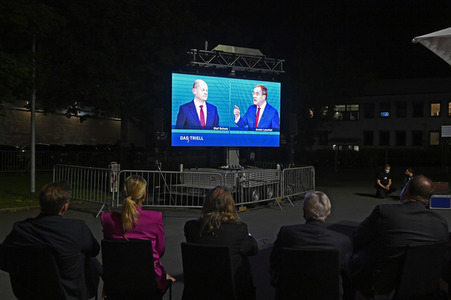 Triell - Dreikampf ums Kanzleramt in Berlin