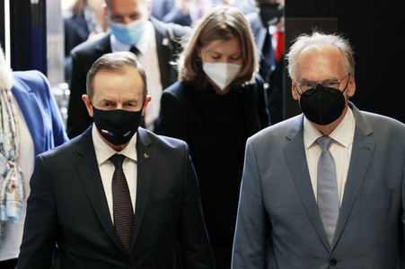 Reiner Haseloff empfängt Tomasz Grodzki in Berlin