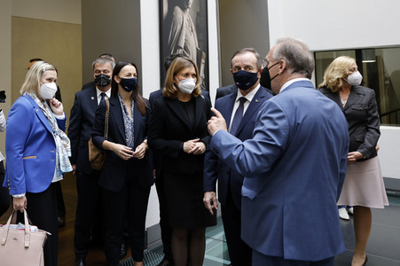 Reiner Haseloff empfängt Tomasz Grodzki in Berlin