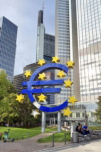 Euro-Skulptur in Frankfurt