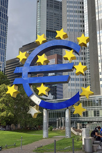 Euro-Skulptur in Frankfurt