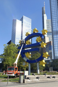 Euro-Skulptur in Frankfurt