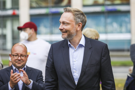 FDP-Wahlkampfveranstaltung mit Christian Lindner in Dresden