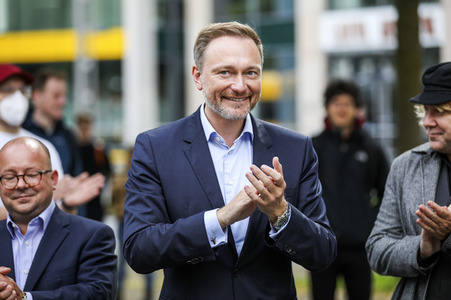 FDP-Wahlkampfveranstaltung mit Christian Lindner in Dresden