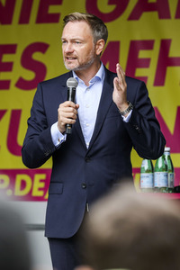 FDP-Wahlkampfveranstaltung mit Christian Lindner in Dresden