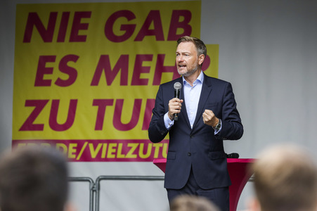 FDP-Wahlkampfveranstaltung mit Christian Lindner in Dresden