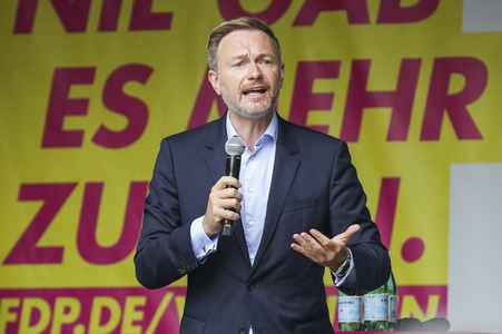 FDP-Wahlkampfveranstaltung mit Christian Lindner in Dresden