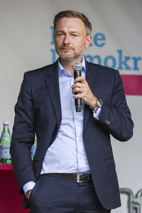 FDP-Wahlkampfveranstaltung mit Christian Lindner in Dresden