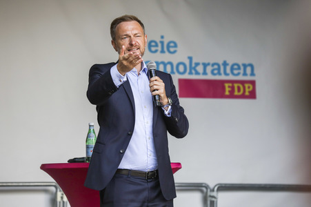 FDP-Wahlkampfveranstaltung mit Christian Lindner in Dresden