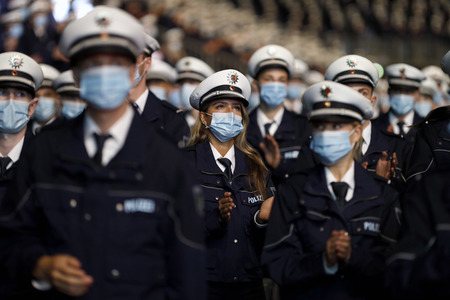 Vereidigungsfeier der Polizei NRW in Köln