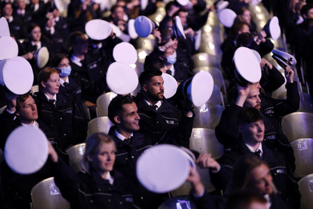 Vereidigungsfeier der Polizei NRW in Köln