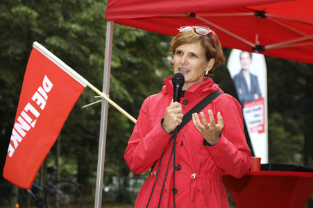 Die Linke-Wahlkampfveranstaltung mit Katja Kipping in Görlitz
