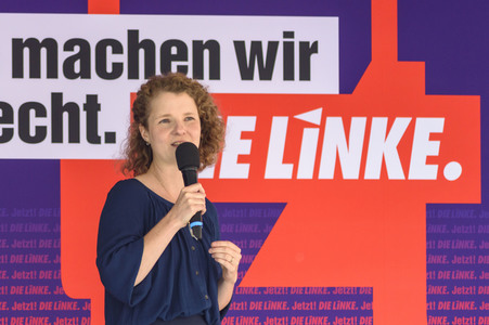 Die Linke-Wahlkampfveranstaltung mit Janine Wissler in Nürnberg