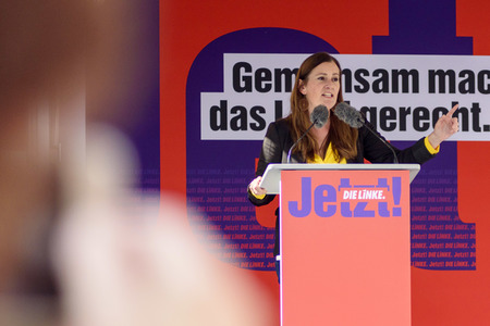 Die Linke-Wahlkampfveranstaltung mit Janine Wissler in Nürnberg