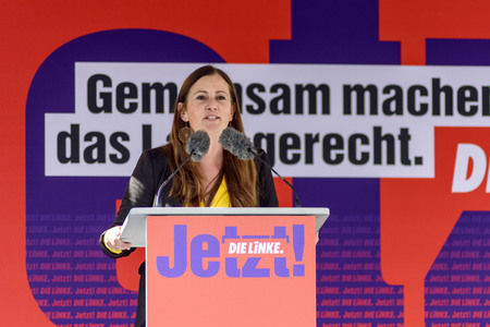 Die Linke-Wahlkampfveranstaltung mit Janine Wissler in Nürnberg