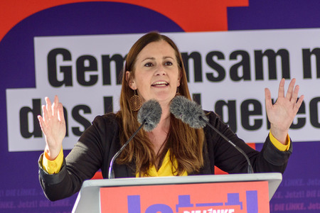 Die Linke-Wahlkampfveranstaltung mit Janine Wissler in Nürnberg