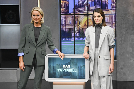 Triell - Dreikampf ums Kanzleramt in Berlin