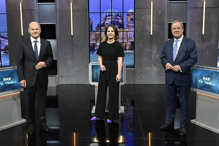 Triell - Dreikampf ums Kanzleramt in Berlin