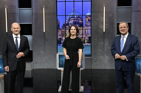 Triell - Dreikampf ums Kanzleramt in Berlin