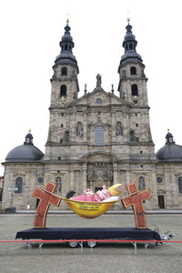 Protestaktion anlässlich der Vollversammlung der Deutschen Bischofskonferenz in Fulda