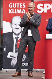 SPD-Wahlkampfveranstaltung mit Olaf Scholz in Lehrte
