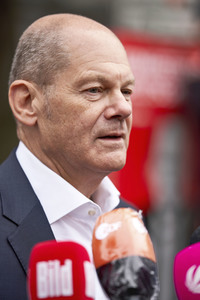 SPD-Wahlkampfveranstaltung mit Olaf Scholz in Lehrte