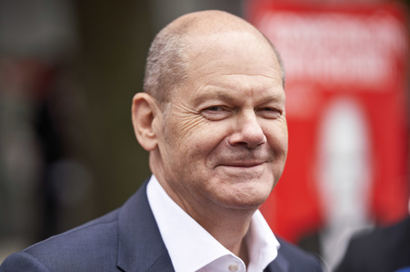 SPD-Wahlkampfveranstaltung mit Olaf Scholz in Lehrte