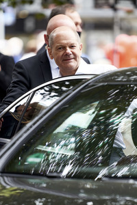 SPD-Wahlkampfveranstaltung mit Olaf Scholz in Lehrte