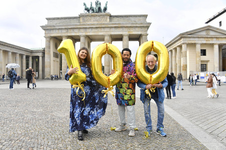 Fototermin 'Celebrate at the Gate - 100 Tage bis Silvester' in Berlin
