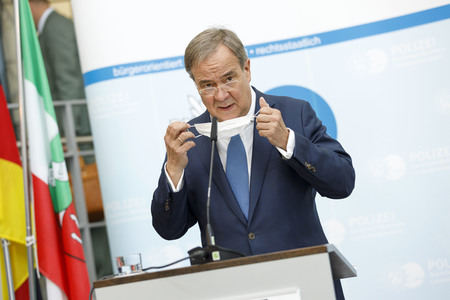 Pressekonferenz mit Armin Laschet und Herbert Reul in Düsseldorf