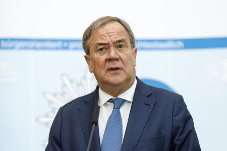 Pressekonferenz mit Armin Laschet und Herbert Reul in Düsseldorf