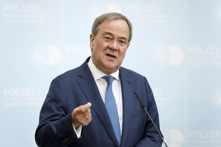 Pressekonferenz mit Armin Laschet und Herbert Reul in Düsseldorf