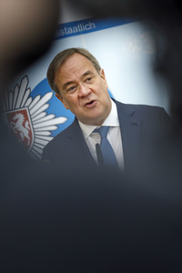 Pressekonferenz mit Armin Laschet und Herbert Reul in Düsseldorf